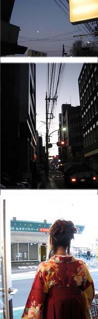 卒業式の月-2007-3-5